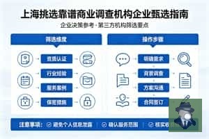 上海挑选靠谱商业调查机构 甄选方法